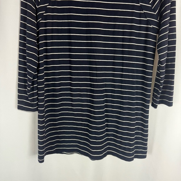 J.Jill Wearever Collection Strechy Rayon Elbow Sleeve Tunic Top Button Detail S - Picture 4 of 14